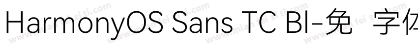HarmonyOS Sans TC Bl字体转换